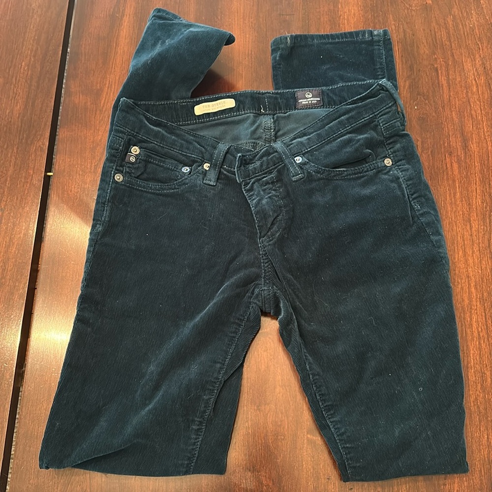 AG Stevie Straight 25R corduroys Teal